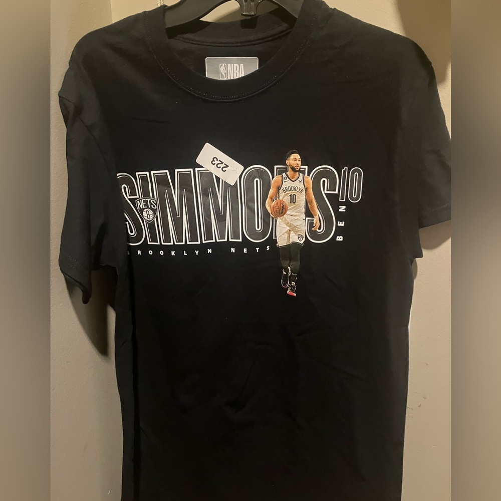 Ben Simmons Brooklyn nets nba basketball graphic design t shirt size small new